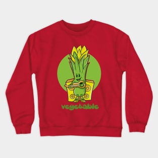 Vegetable Playing Guitar Crewneck Sweatshirt